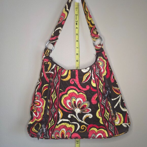 VERA BRADLEY Bucket Tote Shoulder Bag in Puccini Retired Print Zip - Picture 2 of 3